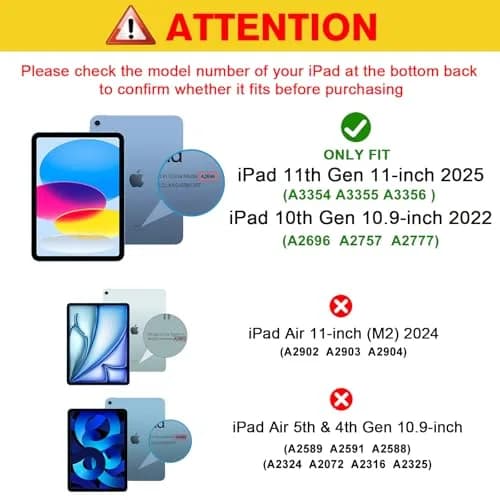 ProCase Clear Back Case for iPad 11th Gen (A16) 2025 & iPad 10th Gen 2022 | Slim Lightweight TPU Cover thumbnail 2