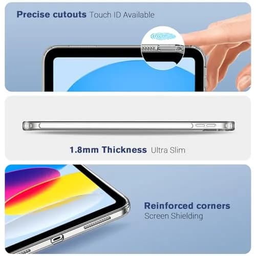 ProCase Clear Back Case for iPad 11th Gen (A16) 2025 & iPad 10th Gen 2022 | Slim Lightweight TPU Cover thumbnail 3