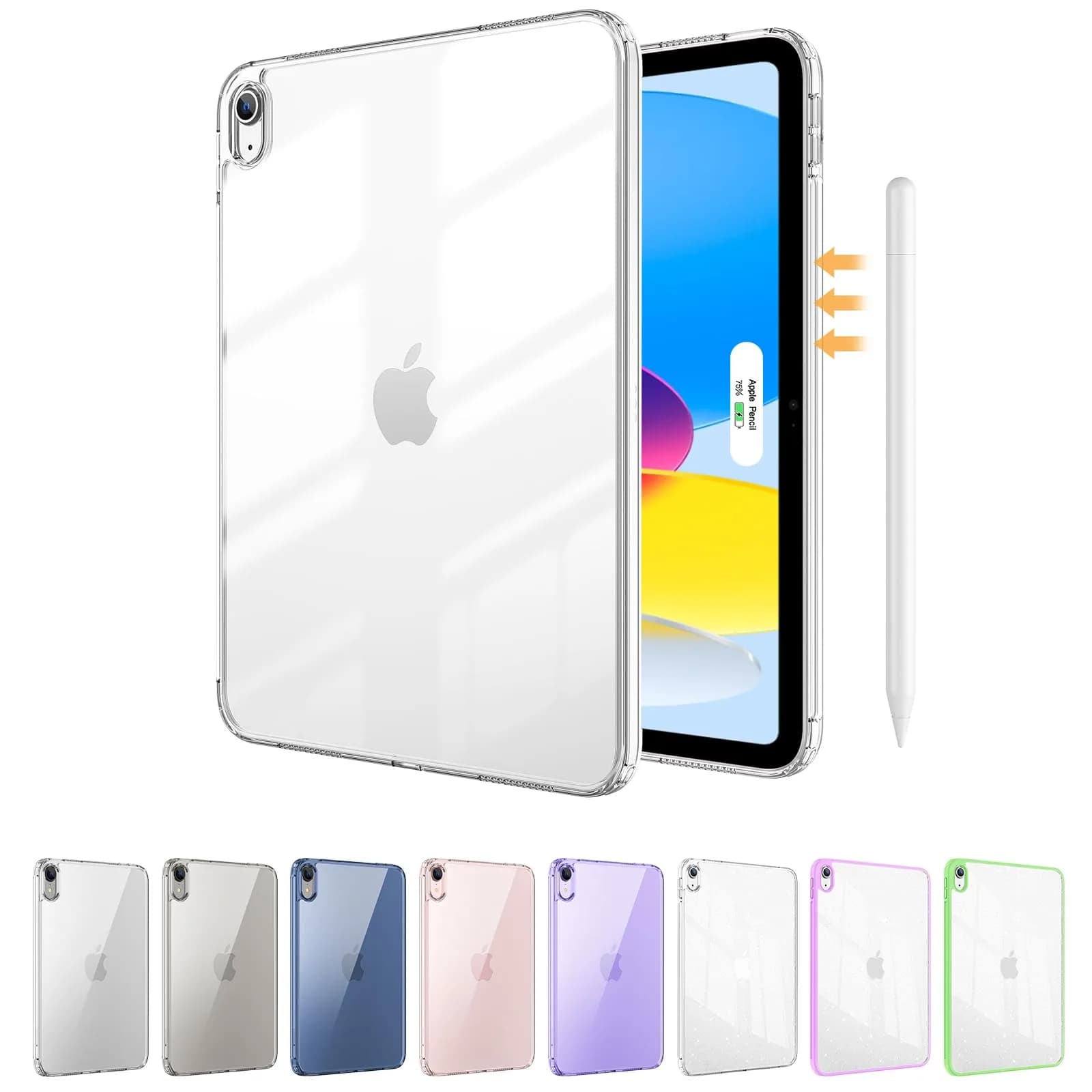 ProCase Clear Back Case for iPad 10th Gen 10.9 Inch 2022 (A2696) | Slim Fit Transparent Cover - main product image