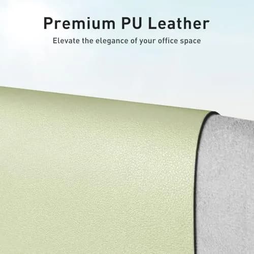 Aothia Grass Green PU Leather Desk Pad 122cm x 43cm (48"x17") | Protects Desks, Smooth Writing Surface thumbnail 2