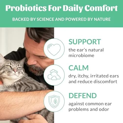 SKOUT'S HONOR Probiotic Cat Ear Cleaner 4 oz | Alcohol-Free, Fragrance-Free, Non-Medicated thumbnail 5
