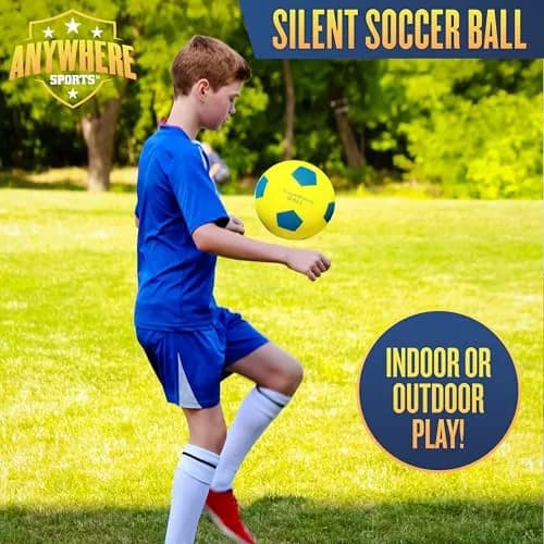 Anywhere Sports Silent Soccer Ball 8-inch | Indoor Foam Practice for All Ages thumbnail 5