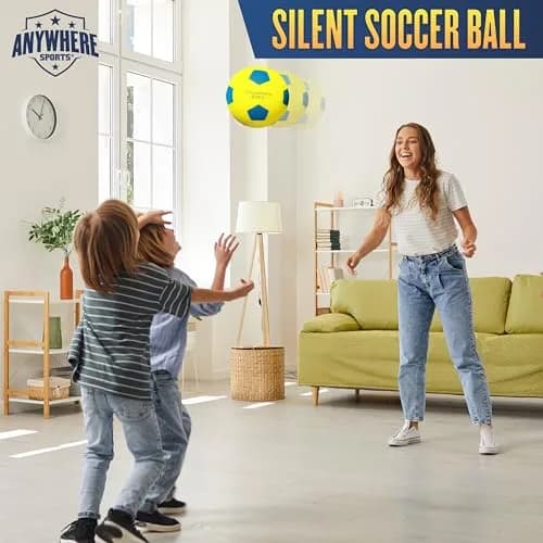 Anywhere Sports Silent Soccer Ball 8-inch | Indoor Foam Practice for All Ages thumbnail 6