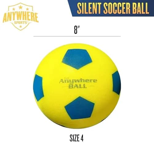 Anywhere Sports Silent Soccer Ball 8-inch | Indoor Foam Practice for All Ages thumbnail 3