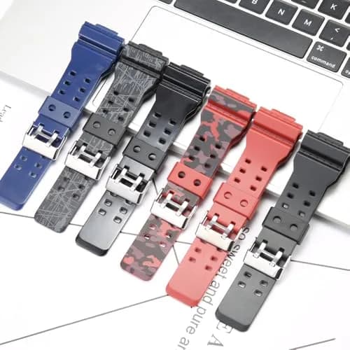 XBHSW Resin Replacement Watch Band for Casio G-Shock GA100 GA110 GA120 GD100 GD120 (Matte Red, 22mm) thumbnail 6