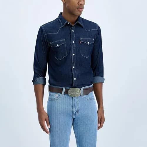 Levi's Men's Removable Plaque Logo Buckle Casual Leather Belt, Brown, XL | Classic Style with Removable Buckle thumbnail 6