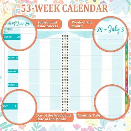 MaaIbok Teacher Planner 2026-2027 | Academic Organizer with Quotes (8.5'' x 11'') thumbnail 4