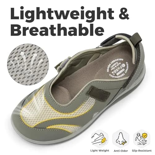 FitVille Women's Extra Wide Diabetic Sandals 7.5 Wide | Arch Support for Heel Pain & Plantar Fasciitis thumbnail 4