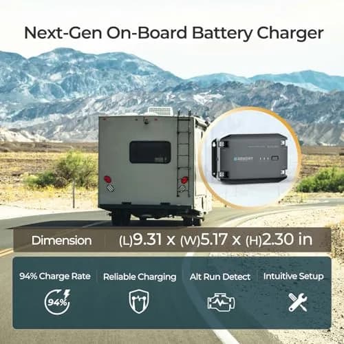 Renogy 12V 20A Battery Charger | Multi-Stage Charging & Bluetooth (100-120c) thumbnail 6