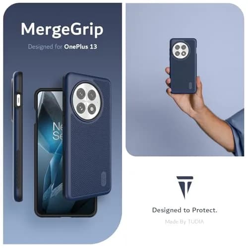 TUDIA MergeGrip Cell Phone Case for OnePlus 13 5G (2025) Indigo Blue | Military-Grade Dual Layer Protection thumbnail 6