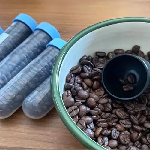 UtySty Coffee Bean Storage Tubes 50ml | 10 Pack with Scale & Seal (118*29mm, White) thumbnail 4