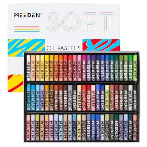 MEEDEN Soft Oil Pastels Set 72 Colors (0.39 in Diameter) | Vibrant Colors for Artists thumbnail 1