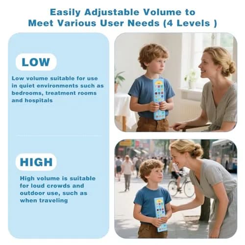 Joyreal AAC Device for Autism, Non-Verbal Communication Tool with 24 Buttons & 6 Programmable Options | Blue thumbnail 5