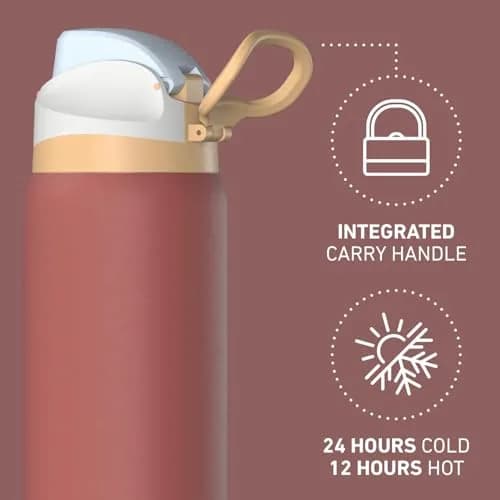 Hydrapeak Oasis 32oz (946ml) Insulated Water Bottle with Locking Chug Lid & Handle | Keeps Cold 24 Hours thumbnail 2