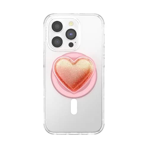PopSockets Phone Grip for MagSafe Tidepool Heart | Magnetic Stand & Grip, Slim, Heart Design thumbnail 3