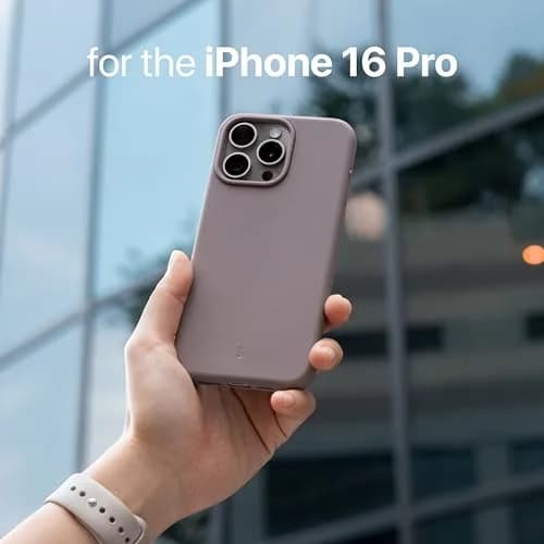 TineeOwl for iPhone 16 Pro Magnetic Case, Camera Control Button, Compatible with MagSafe, TPU, Minimalist, Slim/Thin, Grippy - Dune Series (Dusty Lilac, iPhone 16 Pro) thumbnail 8
