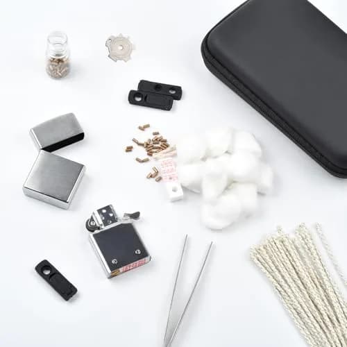 The Left Bridge Lighter Repair Kit, Vintage Lighter Repair Kit, 144PCS | Complete Petrol Lighter Maintenance Set thumbnail 7