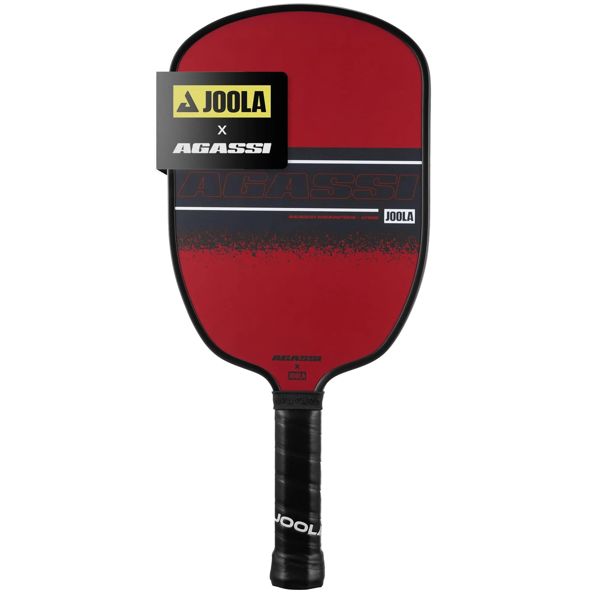 JOOLA Graf Champion 12mm Pickleball Paddle | Agassi Shape for Enhanced Spin & Control — Single | 12mm Fiberglass | Agassi Champion