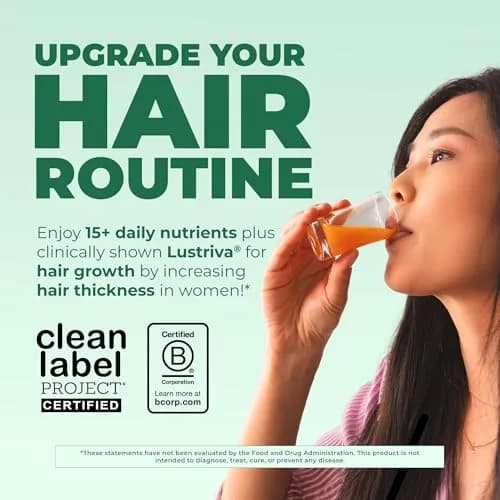 MARYRUTH'S Liquid Multivitamin + Hair Growth 440ml (15.22 Fl Oz) | Clinically Thicker Hair with Lustriva thumbnail 2