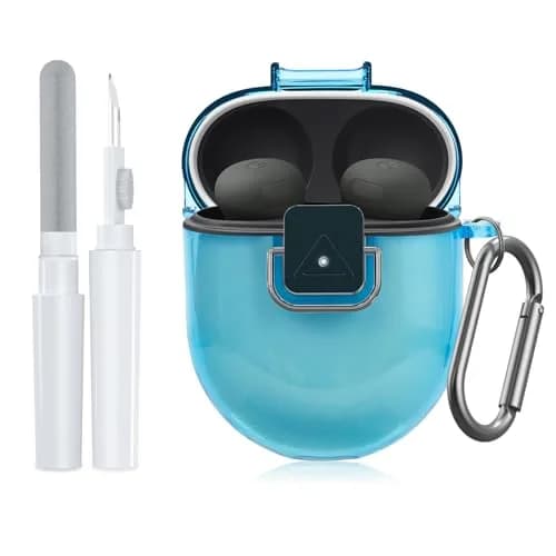 SGHLDE Google Pixel Buds Pro 2/1 Case Cover with Lock Clip | Clear TPU Shockproof Protective Skin (0.02kg) thumbnail 1