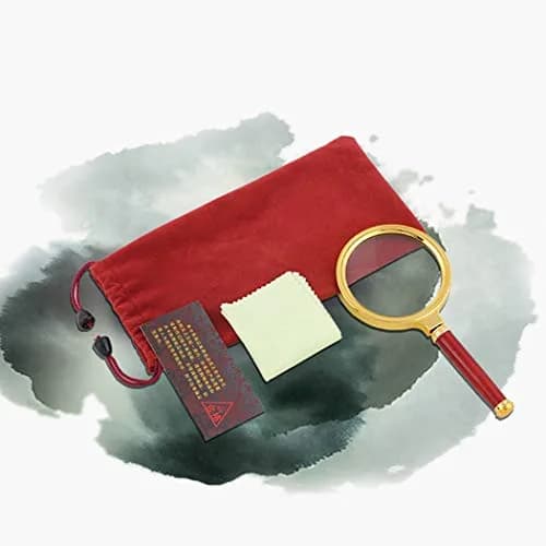COCOMK Red 10x Magnifying Glass Handheld 2 Pcs | Special Education Magnifier for Reading thumbnail 2
