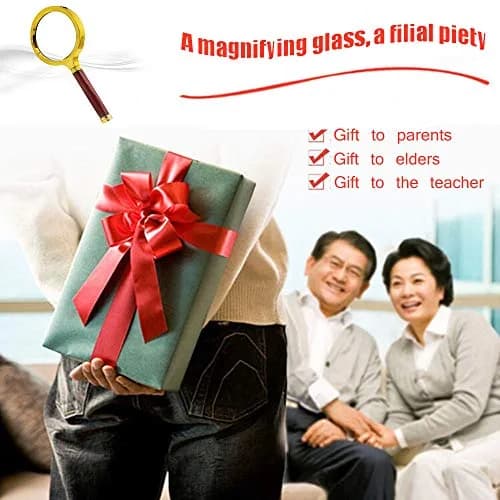 COCOMK Red 10x Magnifying Glass Handheld 2 Pcs | Special Education Magnifier for Reading thumbnail 3