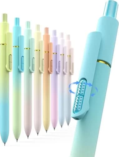 Hiacry 8 Pcs Gel Pens, Quick-Dry Black Ink-0.7mm Fine Point, Smooth Writing thumbnail 1