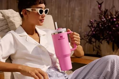STANLEY Quencher H2.0 FlowState Tumbler 590ml (14 oz) with Handle & Straw | Keeps Drinks Cold for Hours thumbnail 8