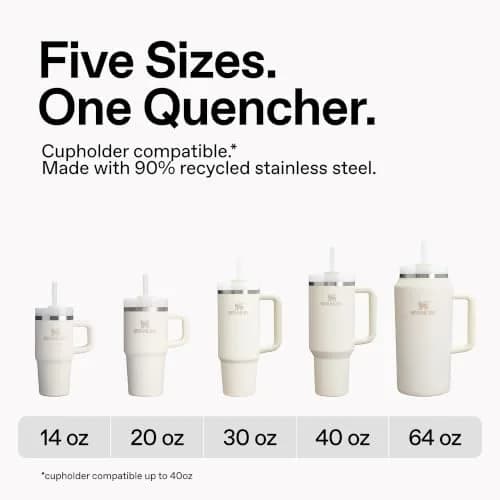 STANLEY Quencher H2.0 FlowState Tumbler 590ml (14 oz) with Handle & Straw | Keeps Drinks Cold for Hours thumbnail 3
