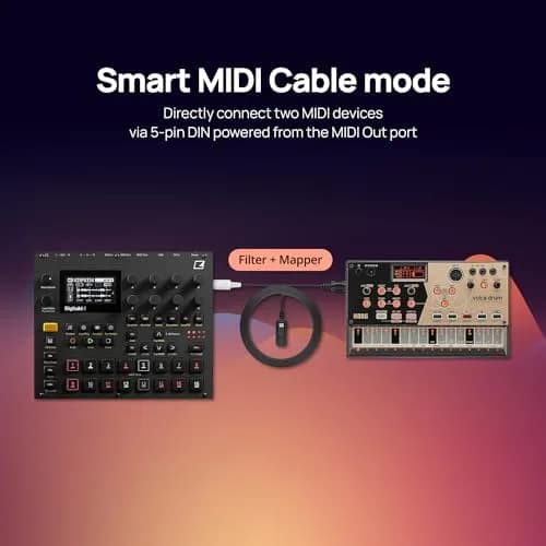 CME C2MIDI Pro - Dual-Purpose USB-C MIDI Cable with Filter, Mapper & Router | 6.5FT (2M) | High-Speed MIDI Interface thumbnail 4