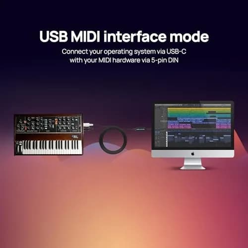 CME C2MIDI Pro - Dual-Purpose USB-C MIDI Cable with Filter, Mapper & Router | 6.5FT (2M) | High-Speed MIDI Interface thumbnail 3