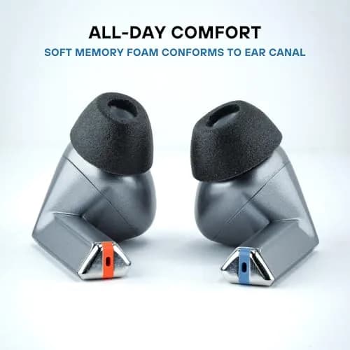 Comply TrueGrip Premium Memory Foam Replacement Ear Tips, Black (Large, 6 Pairs) | Enhanced Noise Isolation for Samsung Galaxy Buds thumbnail 3