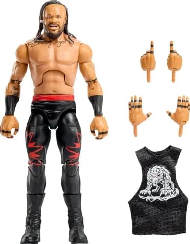 WWF WWE Elite Action Figure Series 118 Jacob Fatu 6-inch | Authentic Collectible with 25 Articulation Points thumbnail 1