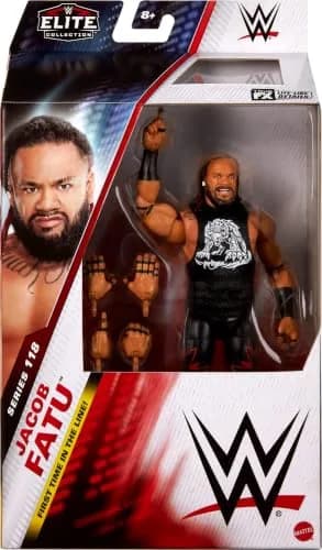WWF WWE Elite Action Figure Series 118 Jacob Fatu 6-inch | Authentic Collectible with 25 Articulation Points thumbnail 2