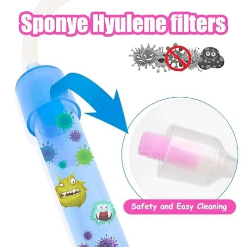 Qunlions life Replacement for Nosefrida Nasal Aspirator Filters | 100-Pack Hygiene Sponges for Baby Nose Cleaning thumbnail 4