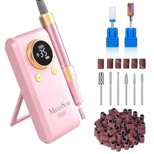 MelodySusie SM330G Rechargeable Nail Drill 35000RPM with Adjustable Stand & Lightweight Handpiece | Coreless Motor, 13-18 Hr Runtime thumbnail 1