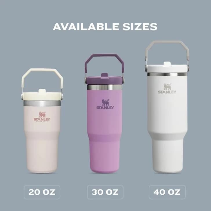 STANLEY IceFlow 2.0 Flip Straw Tumbler 40 oz (1183 ml) Frost | Insulated Stainless Steel for 20 Hrs Cold thumbnail 8
