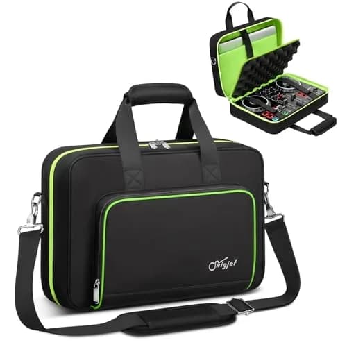 SNIGJAT DJ Controller Case for Hercules Inpulse 200/Numark Party Mix II | Water-Resistant, Multi-Pocket DJ Gig Bag thumbnail 1