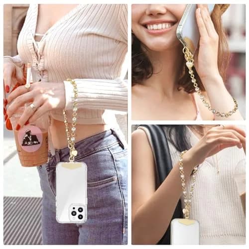 MOUTAKEY Phone Charm Strap Heart Phone Chain Wristlet 0.07kg (2.5oz) | Stylish & Anti-Theft Accessory for All Phones thumbnail 7