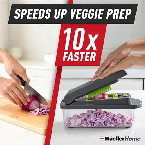 JANSKA Pro-Series 10-in-1 Vegetable Chopper with Container & 8 Blades | 1.12 kg (2.46 lb) Multi-Purpose Kitchen Tool thumbnail 3