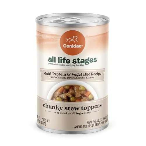 CANIDAE All Life Stages Chunky Stew Toppers 12.7 oz | Multi-Protein & Vegetable, Made in USA thumbnail 1