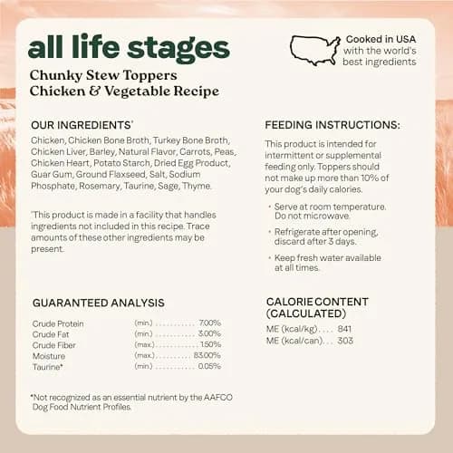 CANIDAE All Life Stages Beef & Vegetable Chunky Stew 12.7 oz Pack of 6 | Hearty Real Meat & Veg for Dogs thumbnail 6