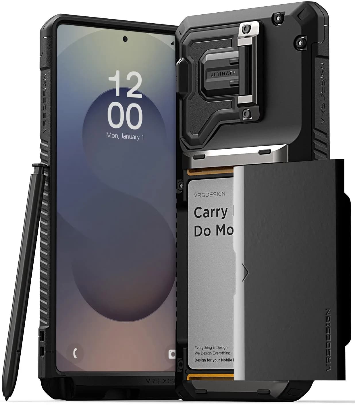 VRS DESIGN Damda Glide DuoGuard for Galaxy S25 Ultra Case (2025) | Heavy Duty Protection with Card Slot & Camera Cover - main product image