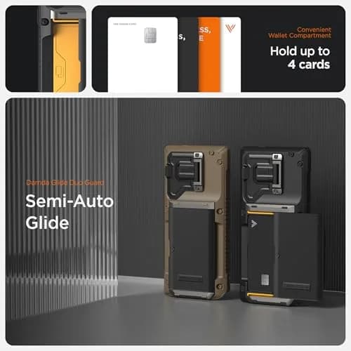 VRS DESIGN Damda Glide DuoGuard for Galaxy S25 Ultra Case (2025) | Heavy Duty Protection with Card Slot & Camera Cover thumbnail 4