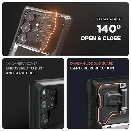 VRS DESIGN Damda Glide DuoGuard for Galaxy S25 Ultra Case (2025) | Heavy Duty Protection with Card Slot & Camera Cover thumbnail 7