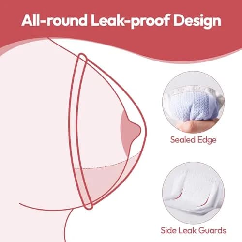 NCVI Ultra-Thin Nursing Pads 110 Count | Leak-Proof & Breathable for Moms thumbnail 4
