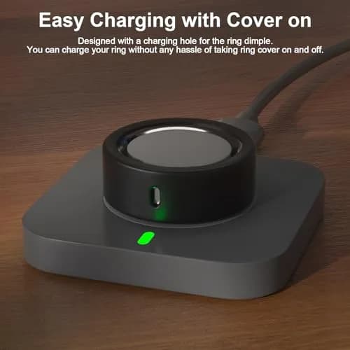 ZOOROO Oura Ring Covers (10 Pack, Size L) | Anti-Scratch Silicone Protectors with Charging Hole thumbnail 3
