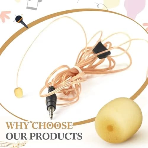 Innconee Mini Mic Foam Windscreen Covers 20 Pcs Skin Color | Noise Reduction for Headset Microphones thumbnail 7