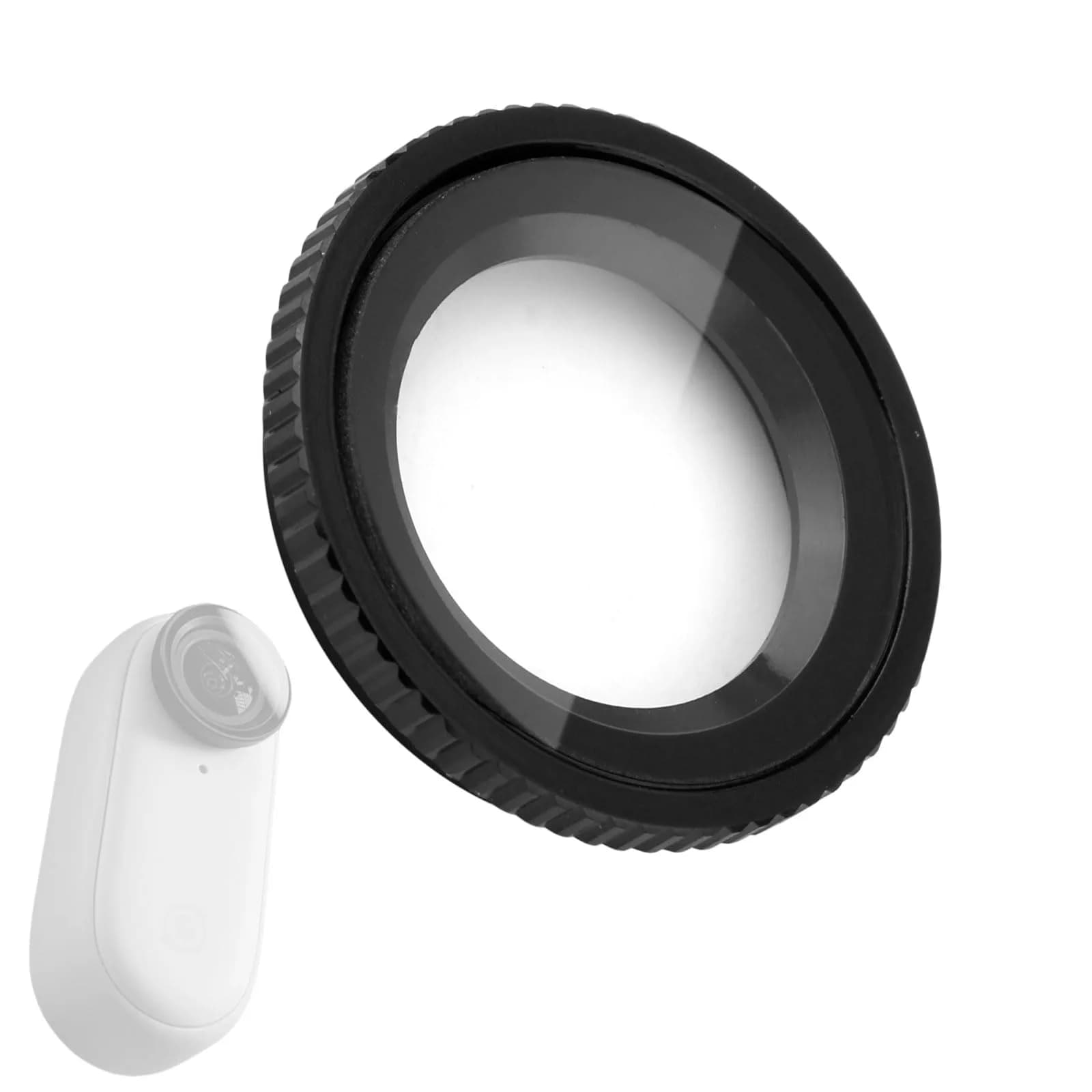 Gosknor Lens Guard Cap with 2 Lens & 2 Screen Protectors for Insta360 GO 3S | 9H Hardness Glass Kit — 2.2cm