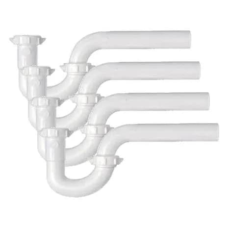 Plumb Pak 400WK Plastic P-Trap 1.5-inch Outlet x 1.25/1.5-inch Inlet | Polypropylene Material (Pack of 4) thumbnail 2